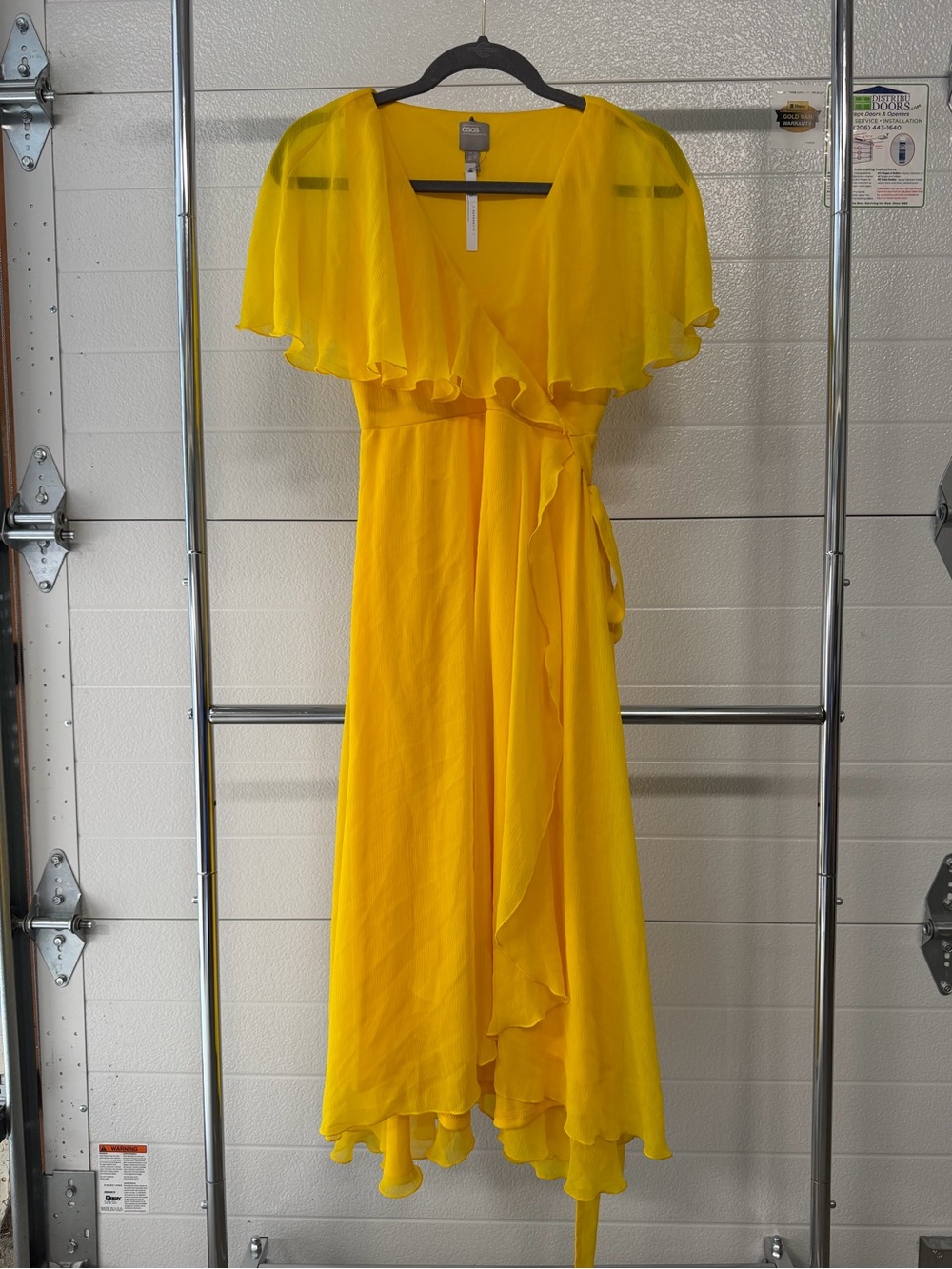 ASOS Maternity Yellow Cape Midi Dress – NWT – Size US 8